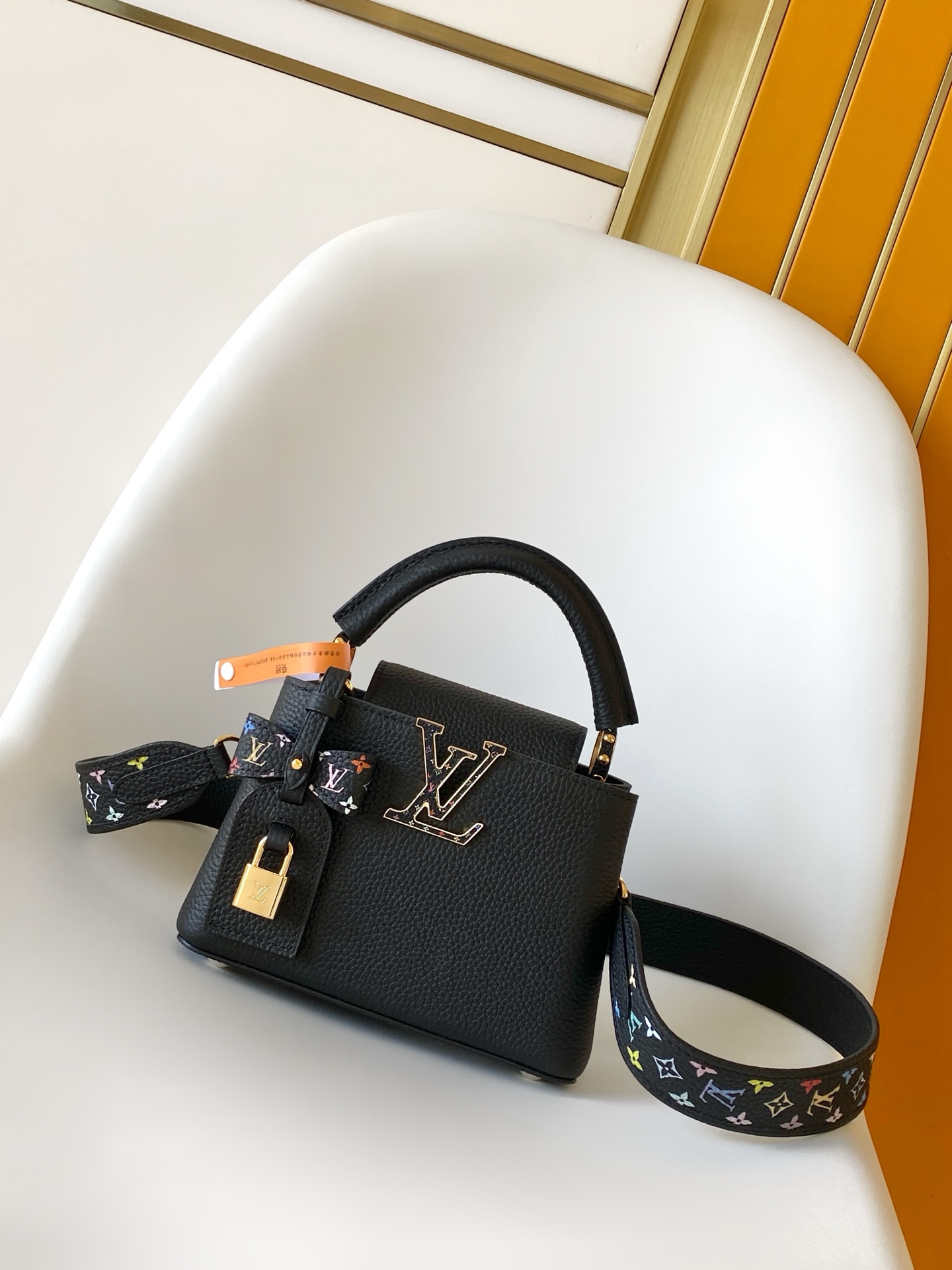 Louis Vuitton LV Classic Handbag Premium Canvas Model MB163 Magnetic Lock Daily Use Limited Edition